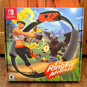 Nintendo Switch - Ring Fit Adventure: Complete with Game, Hoop, and Leg Strap